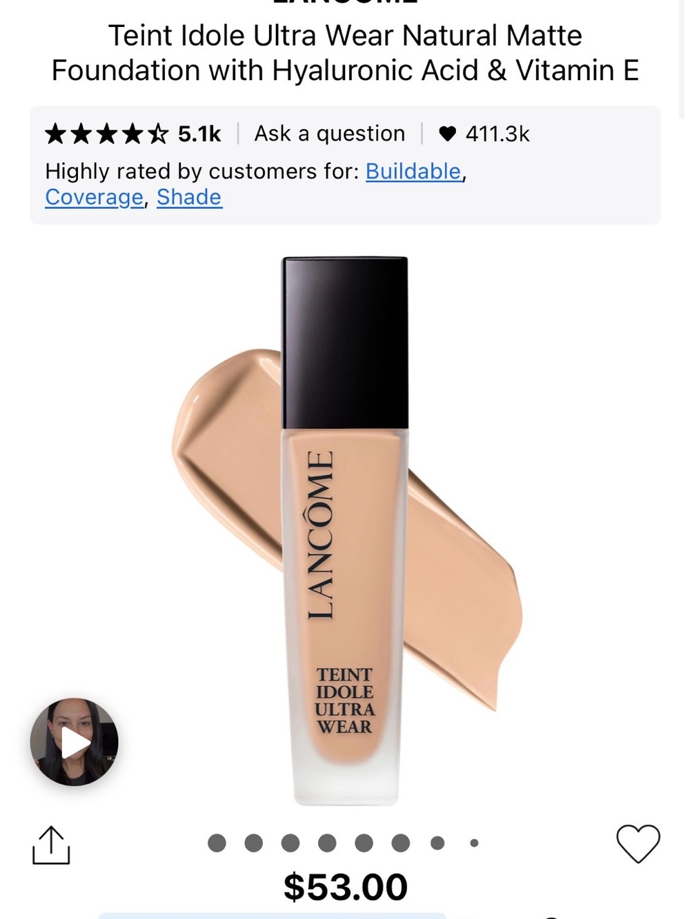 Lancôme Teint Idole Ultra Wear Foundation — 220C